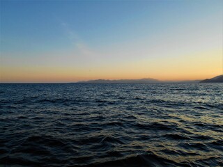 sunset over the ocean