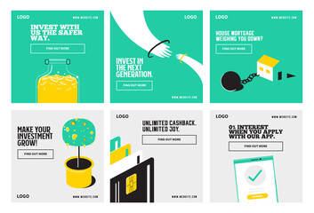 Banking and finance bank social media post collection template