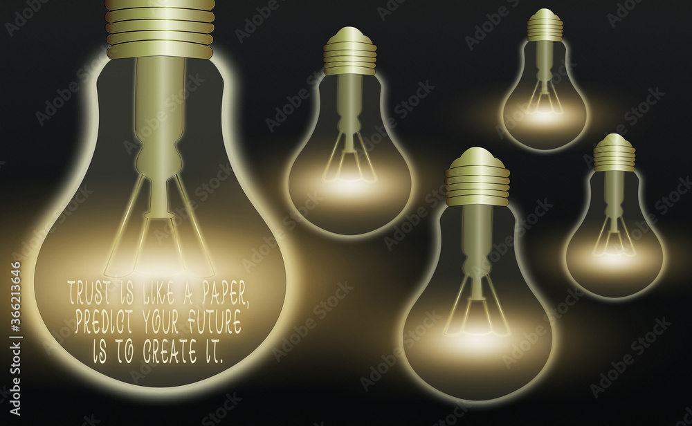Poster handwriting text the best way to predict your future is to create it.. conceptual photo hard work mo
