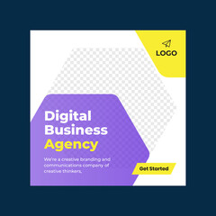 Digital marketing agency social media banner template