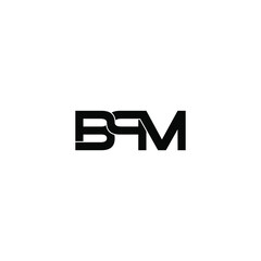 bpm letter original monogram logo design