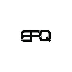bpq letter original monogram logo design