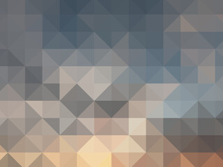 Multi-colored rectangular pixel background. The texture consisting of multi-colored triangles.