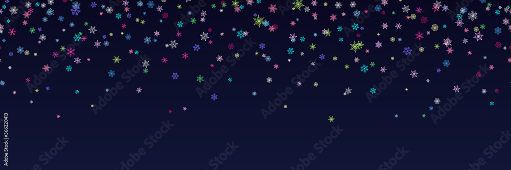 Wall mural Snowflakes seamless background