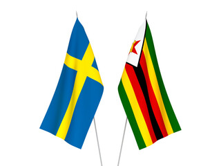 Sweden and Zimbabwe flags