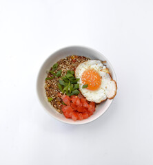 fried rice with egg and vegetables