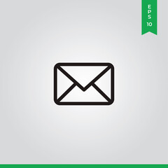 Mail icon vector. Email sign