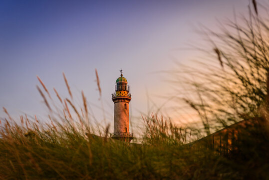 lighthouse at sunset