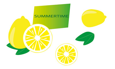 Summertime lemon fruit citrus yellow
