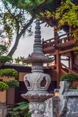 Minh Thanh pagoda, a majestic Buddhist architectural structure in Pleiku city in Pleiku city, Gia Lai province (Central Highland of Vietnam)