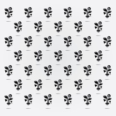 set of black and white icons for your design