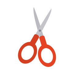 scissors stationery supply office or school isolated flat style icon