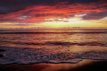Sunset over the Indian Ocean