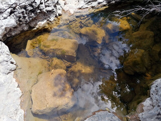 The river Mirna made boilers in its stone limestone, Istria!
