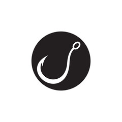 Obraz premium Fishing hook icon design template vector