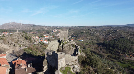 The view of the Sortelha Village in Portugal Europe