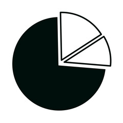 business financial chart report office work linear style icon