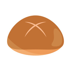 bread menu bakery food product flat style icon