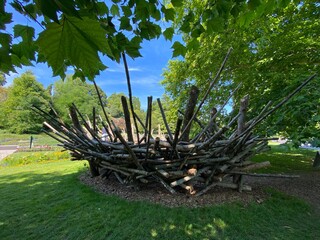 Mainau kids world Adventure playground or Mainau-Kinderplatz (Flower Island Mainau on the Lake...