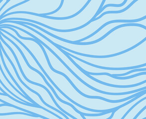 Monochrome wave pattern. Colorful wavy background. Hand drawn lines