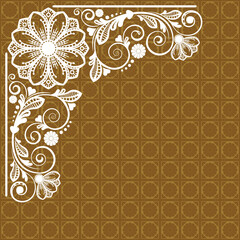 vector abstract floral  background  with decorative flowers for design