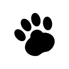Animal footprint icon vector