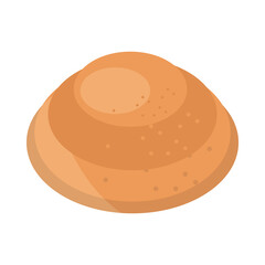 bread roll bun menu bakery food product flat style icon