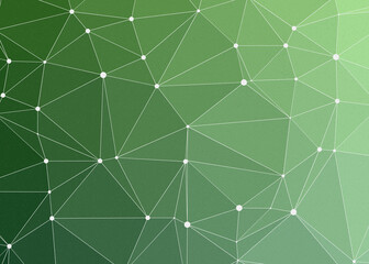 Kelly Green color Abstract color Low-Polygones Generative Art background illustration