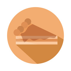 bread piece cake menu bakery food product block and flat icon