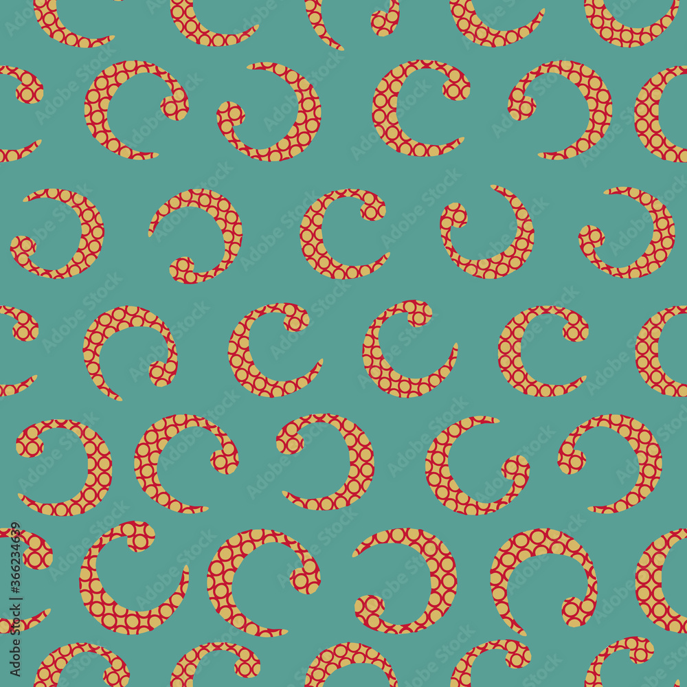 Poster c from the alfabet repeat pattern print background