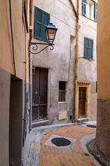 Narrow street of an old mediterranean village