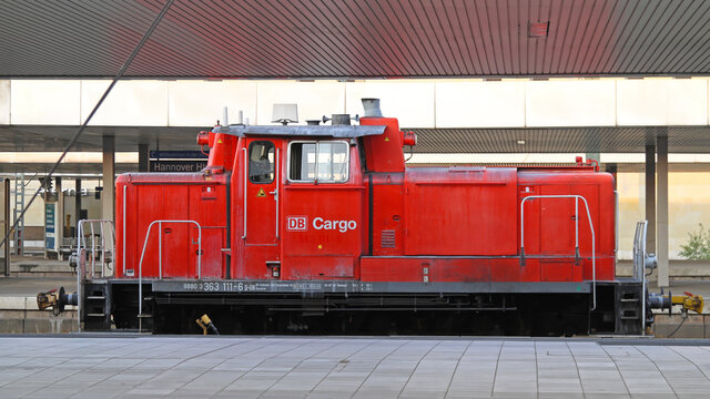Red Cargo Locomotive Germany
