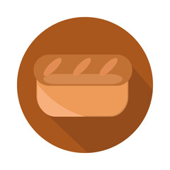 bread menu bakery food product block and flat icon