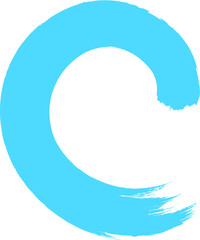 Grunge Wave Logo Element. Surfing Icon . Brush Stroke . Vector Illustration.  