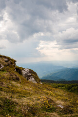 Mountain range nature landscape.
