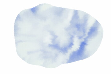 Realistic blue ocean concept abstract watercolor on a white background