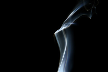 Smoke abstract on black background
