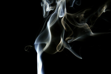 Smoke abstract on black background