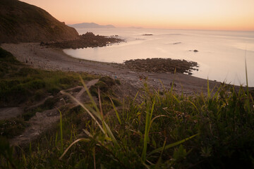 Meñakoz beach in Basque country, spain