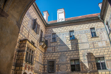 Fototapeta na wymiar Impressions and views of Cesky Krumlov Castle