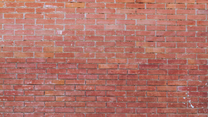 Red brick wall texture grunge background to interior design. Modern loft style