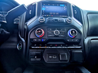 Fototapeta premium luxury car ac control panel