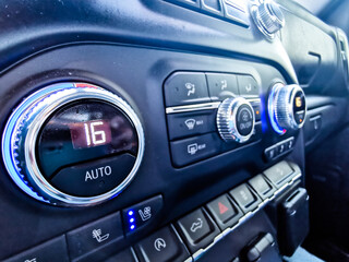 luxury car ac control panel