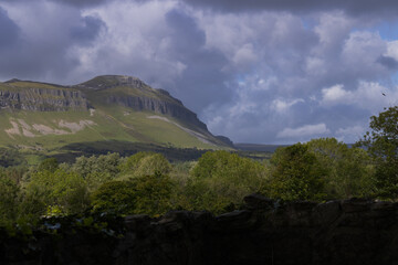 Dark and dramatic Mountain in nothern Ireland 