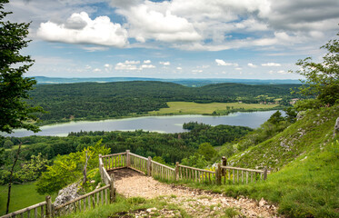 Maclu lake view from the top of the hill