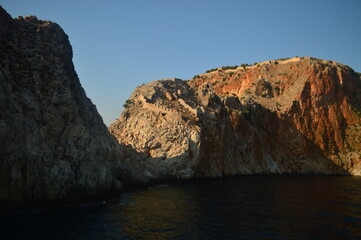 Fototapeta premium Medieval castle in the southern Turkish city of Alanya. 