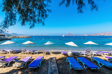 Yalikavak Beach  view in Bodrum Town of Turkey.