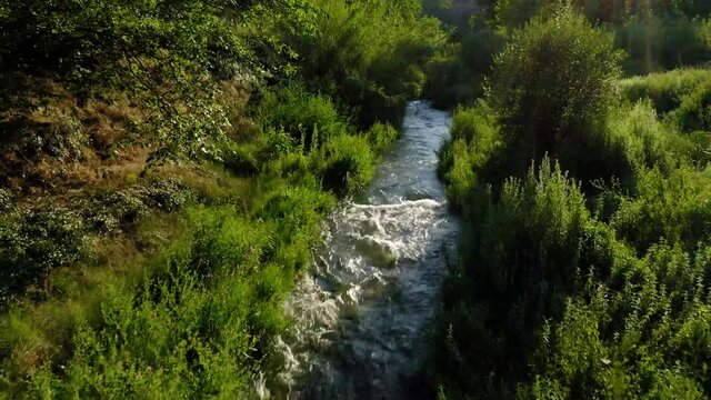river viver palancia aeriall view