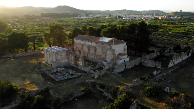cartuja valldecrist charterhouse monastery aerial view