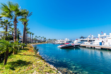 Obraz premium Yalikavak Marine view in Bodrum Town of Turkey.